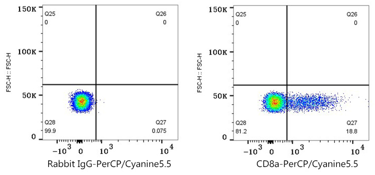 PerCP/Cyanine5.5 Rabbit anti-Human/Monkey CD8a mAb