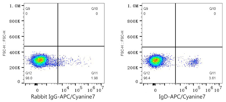 APC/Cyanine7 Rabbit anti-Human IgD mAb